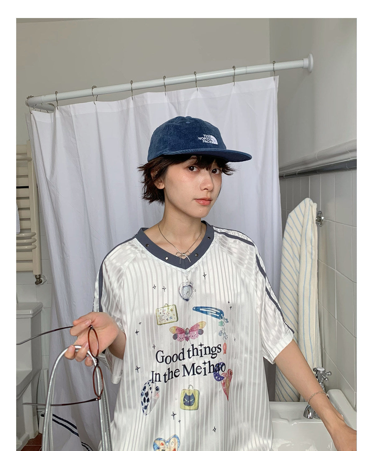 Meihao Store - Blokette Graphic Jersey Top tshirt meihao store