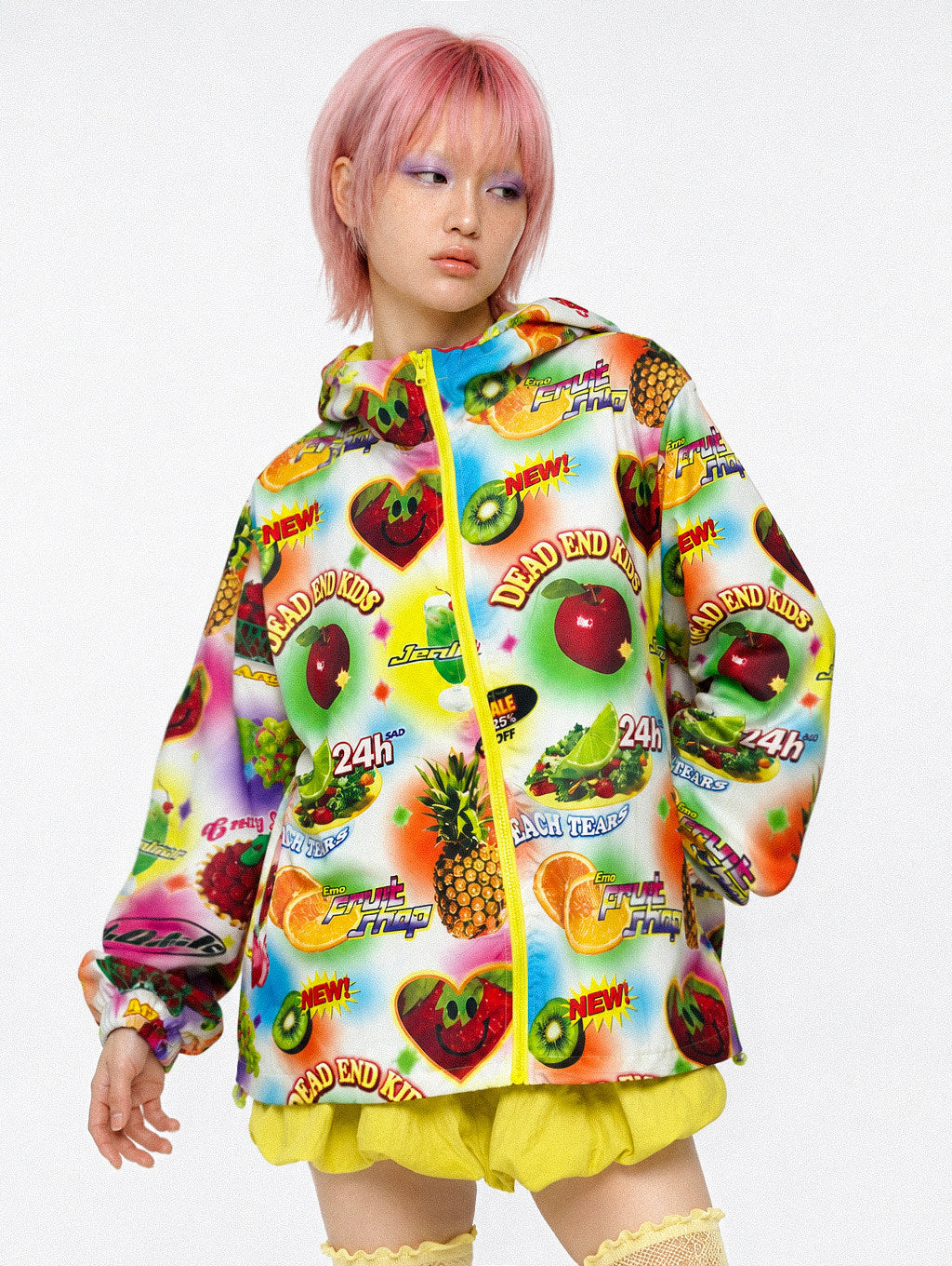 DeadEndKids - Colorful Fruit Techwear Windbreaker Jacket jacket DeadEndKids