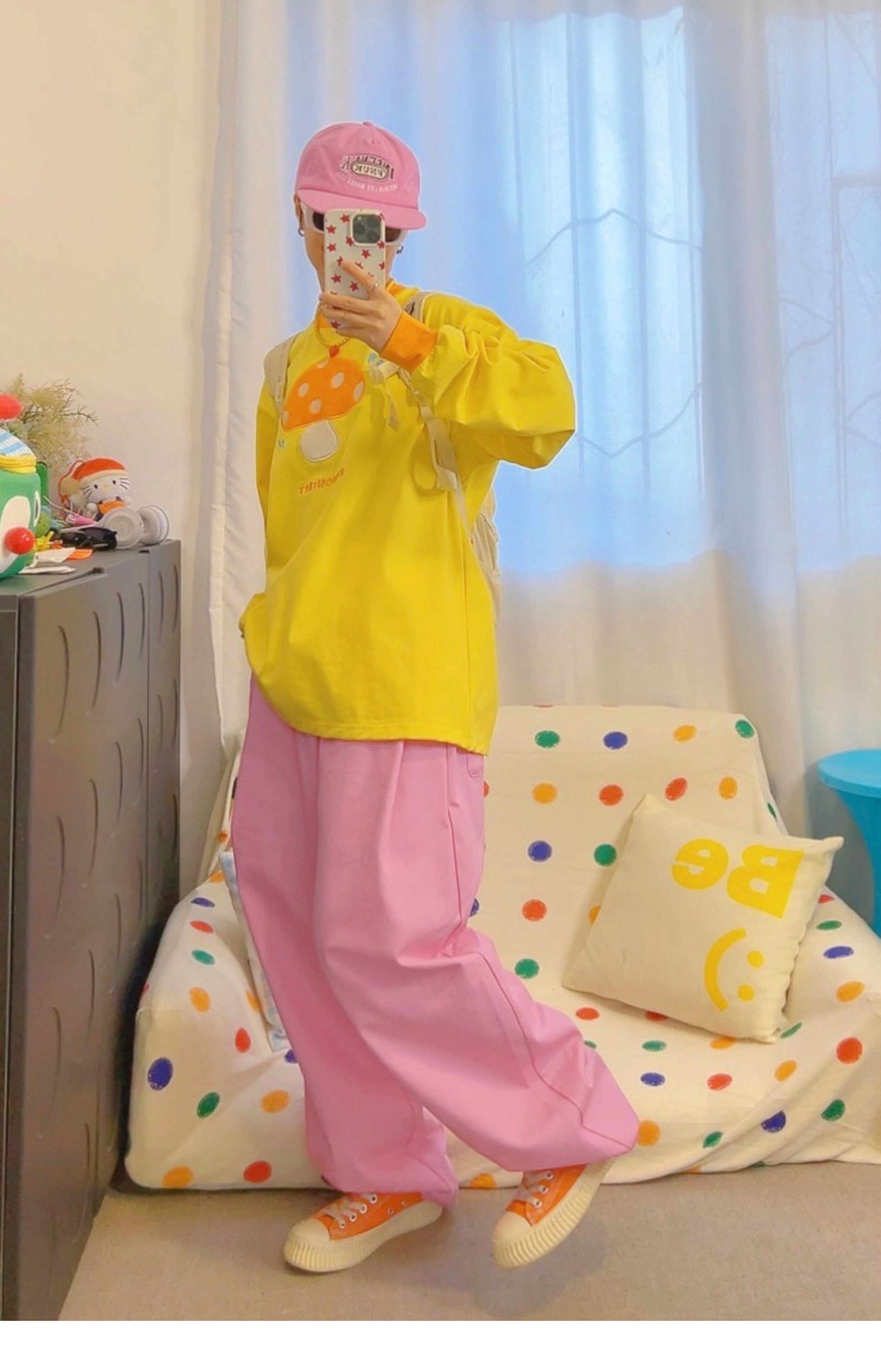 KURIOSITAET - Pink Wide-Leg Pants pants KURIOSITAET