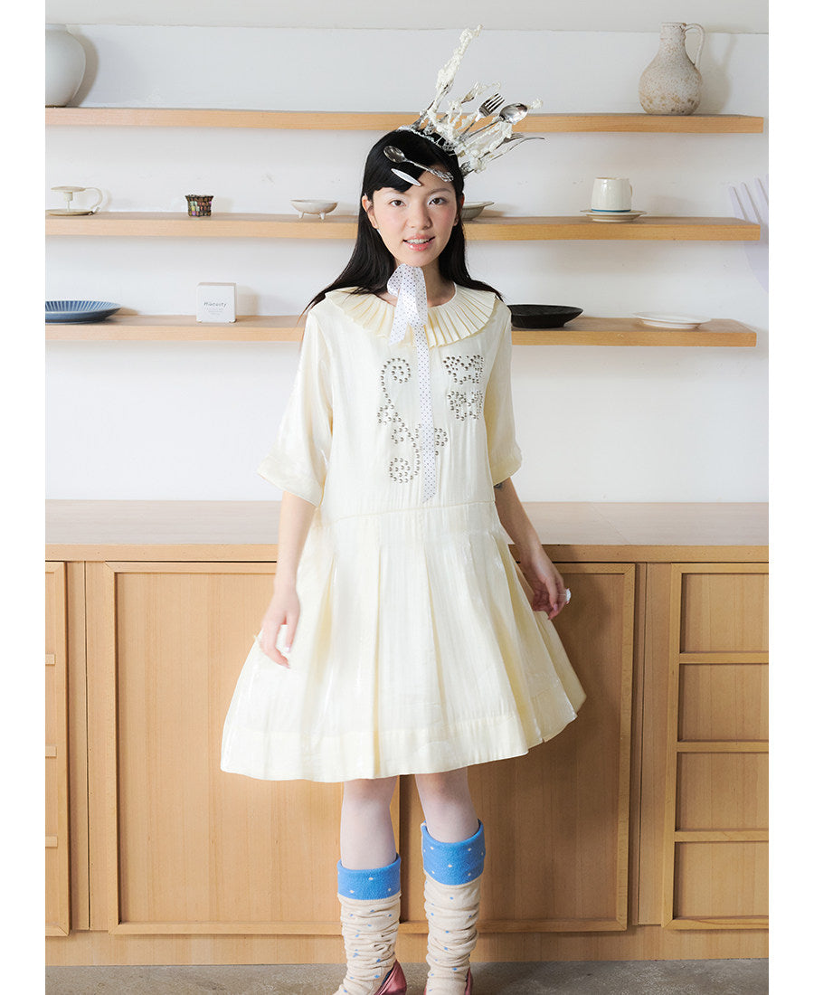 UnsocialNight - Iridescent Pleated Midi Dress dress UnsocialNight