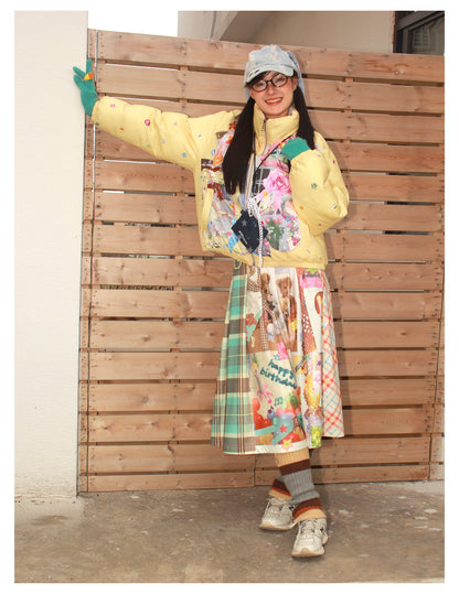 NeogoMade - Kawaii Retro Plaid Reversible Skirt skirt NeogoMade