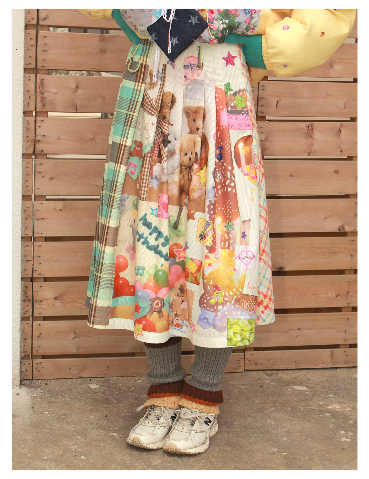 NeogoMade - Kawaii Retro Plaid Reversible Skirt skirt NeogoMade