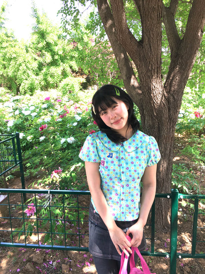 Bodytalk - Fresh Green Print Blouse shirt bodytalk