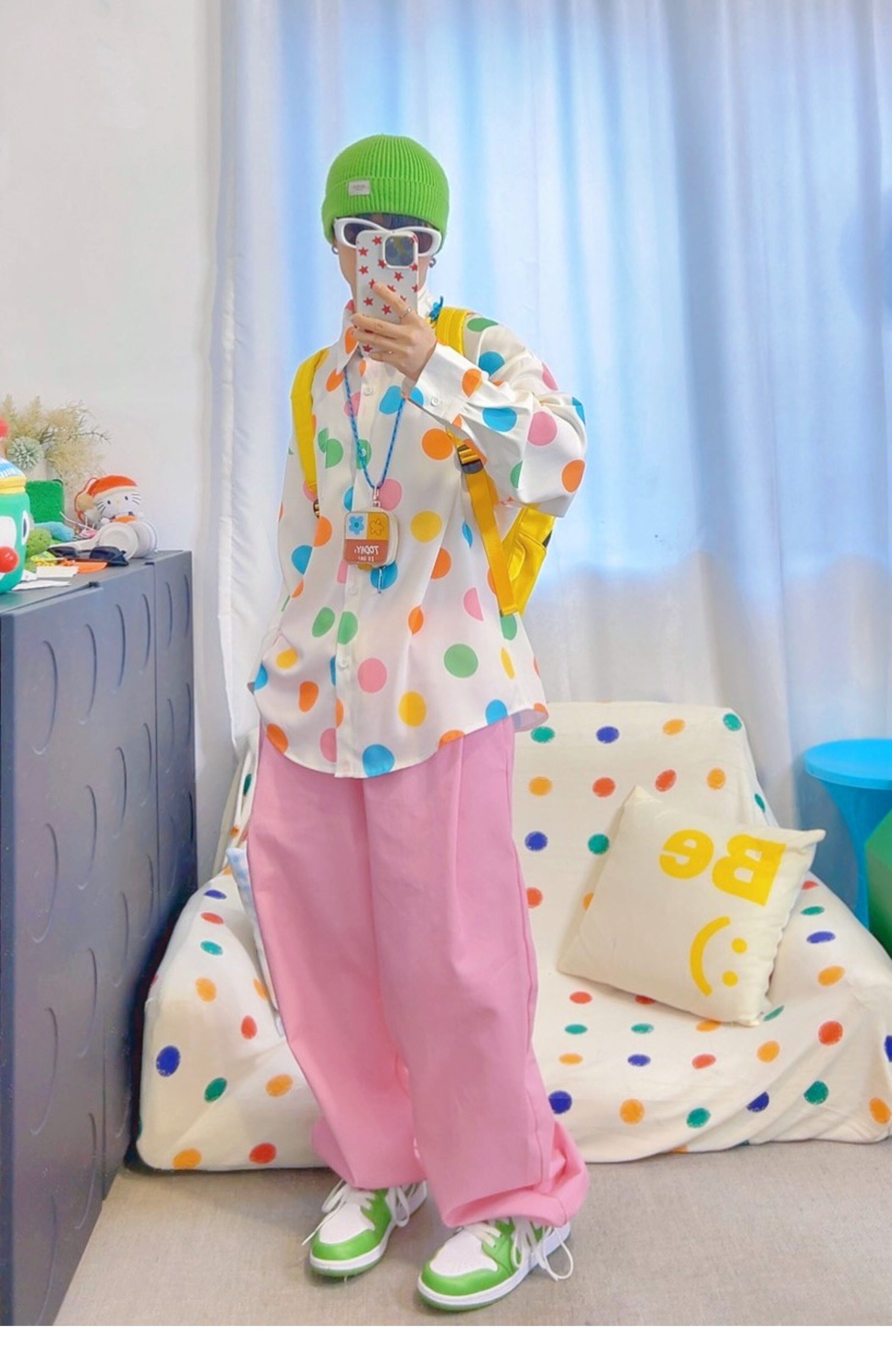 KURIOSITAET - Pink Wide-Leg Pants pants KURIOSITAET