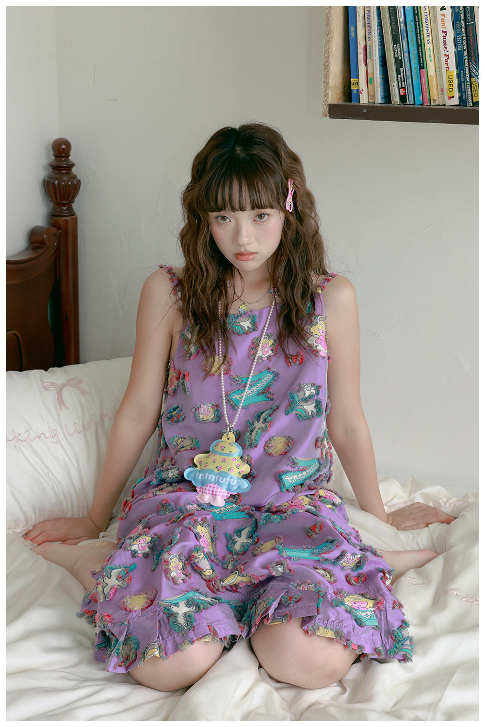tntntutu Shiny Angel Dress | Harajuku Purple Jacquard Skirt dress tntntutu