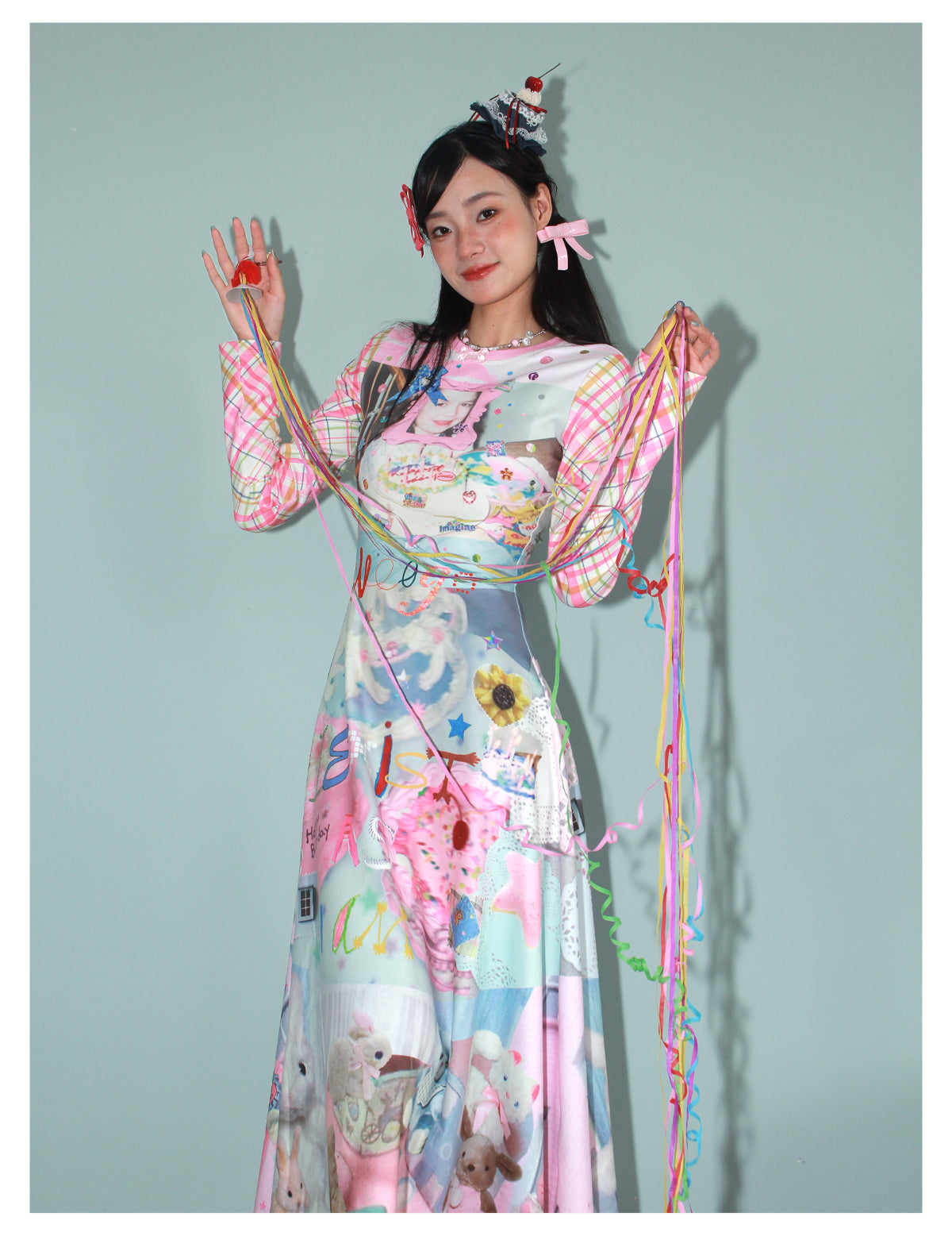 NeogoMade - Kawaii Y2K Dopamine Print Dress dress NeogoMade