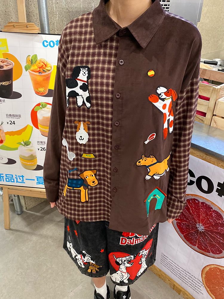 BIBULU - KidCore Plaid Shirt Women Oversized shirt BIBULU Dark Brown M