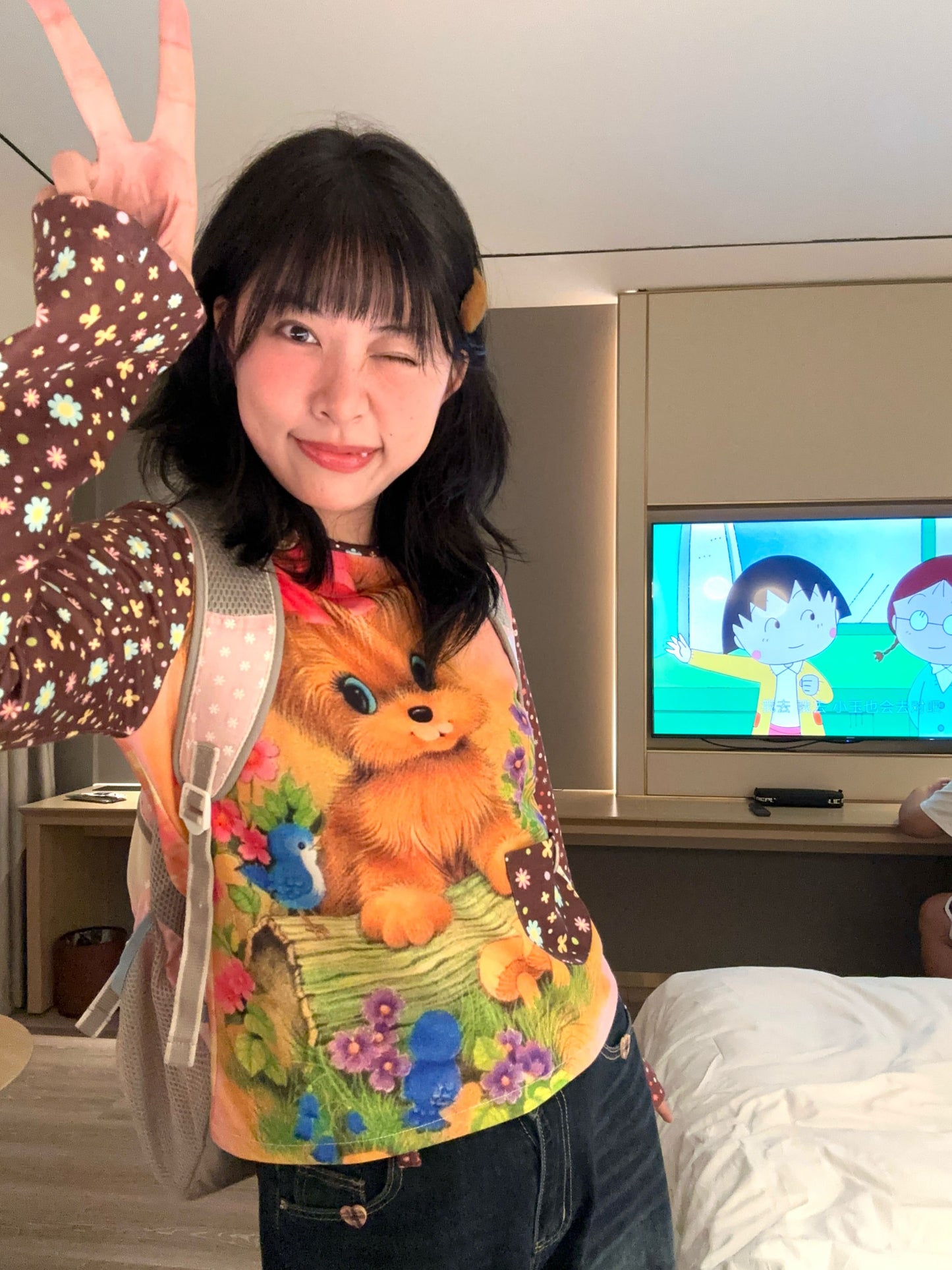 BodyTalk - Y2K Vintage Puppy Print Top shirt bodytalk