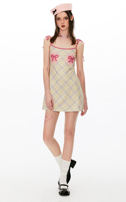 Cigaberry - Red Blue Plaid Cami Dress dress Cigaberry