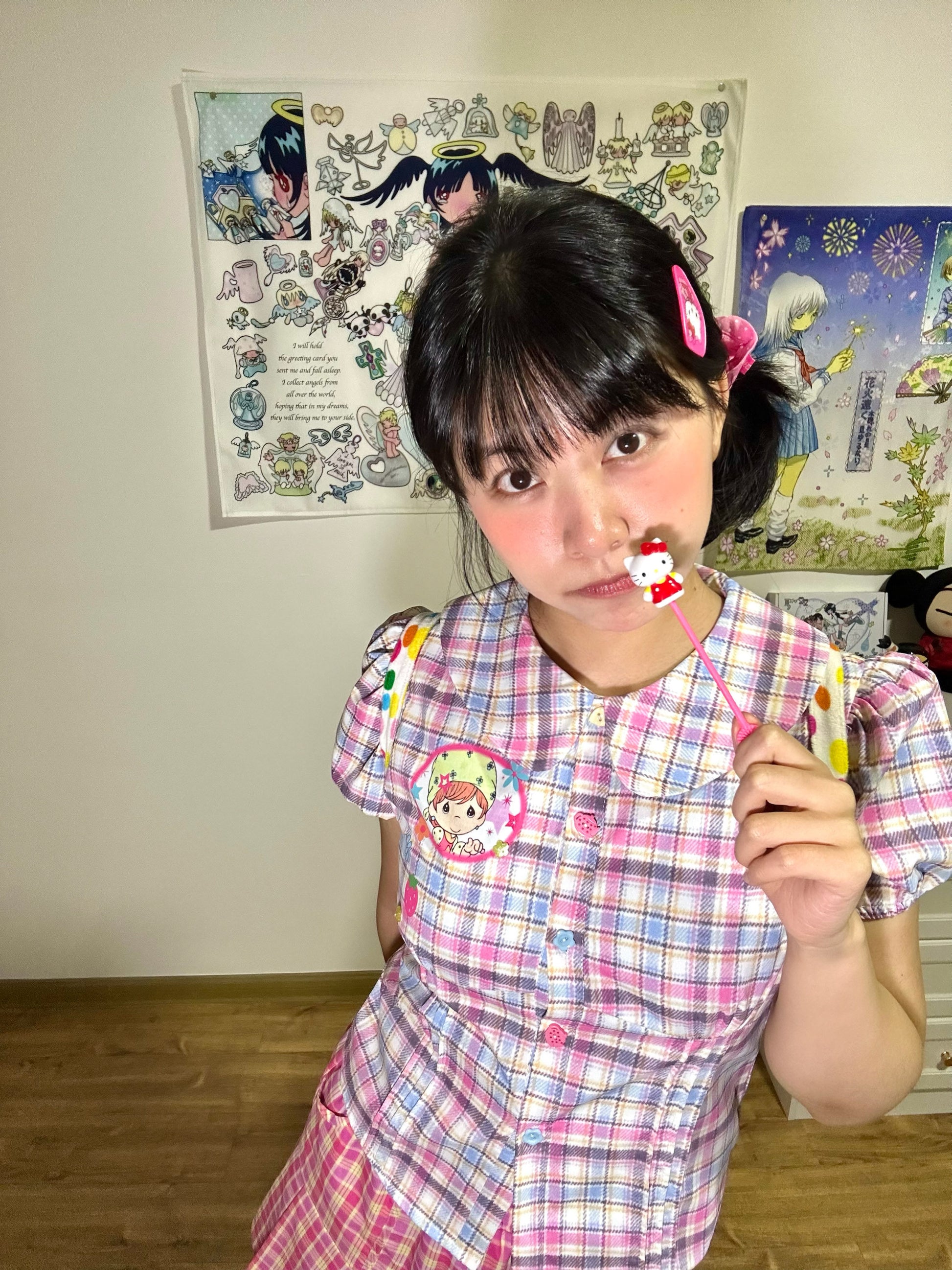 Bodytalk - Doll Collar Print Blouse shirt bodytalk