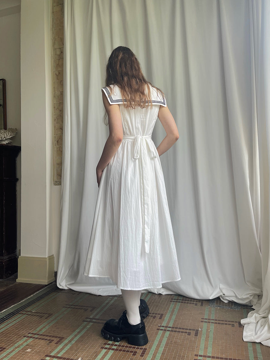 daytoday everyday institute - Kawaii Sleeveless Sailor Dress dress daytoday everyday institute