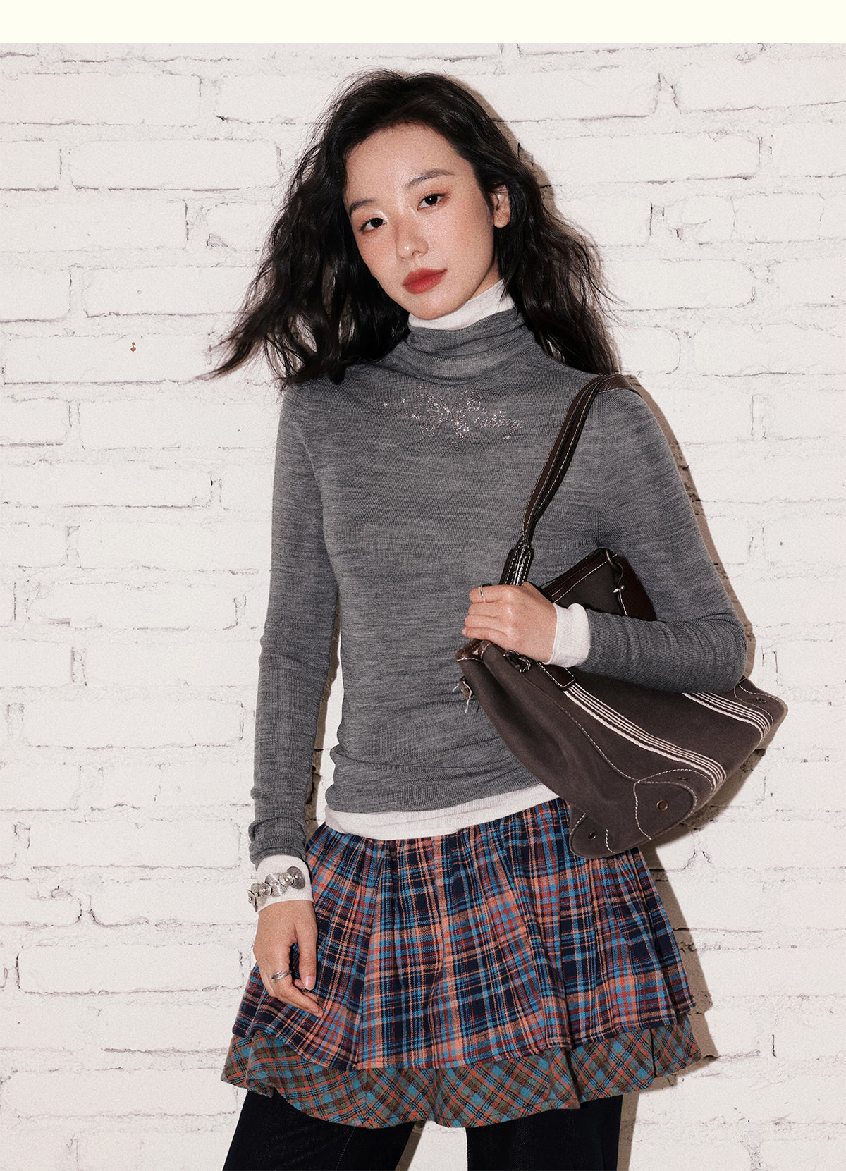 Chemical Girl - Merino Wool Slim Fit Turtleneck Sweater shirt chemical girl