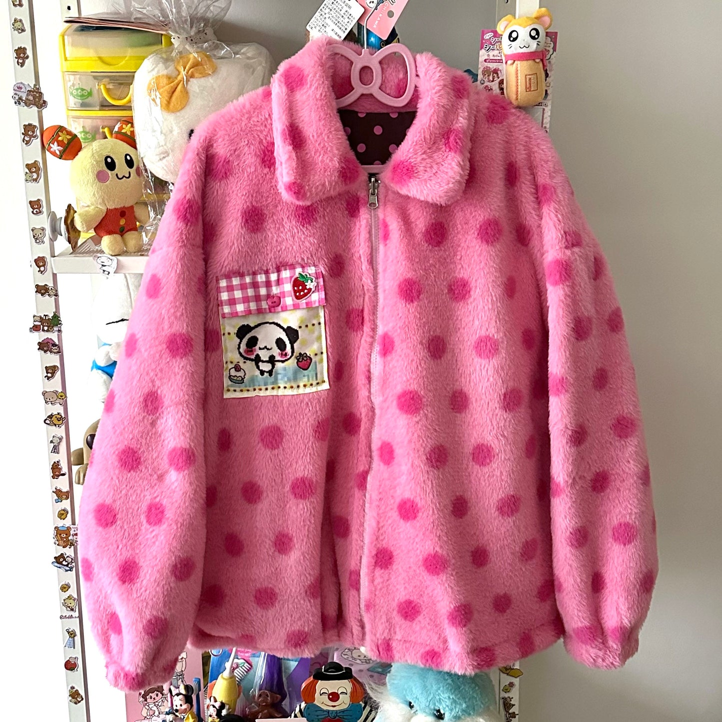 Bodytalk - Cute Y2K Reversible Fleece Jacket coat bodytalk