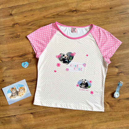 BodyTalk - Jojifuku Panda Print T-Shirt tshirt bodytalk