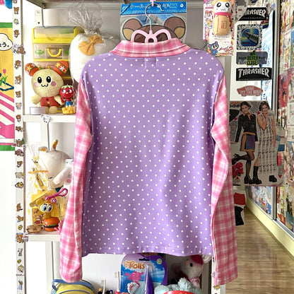 BodyTalk - Y2K Kawaii Polka Dot Print Top shirt bodytalk