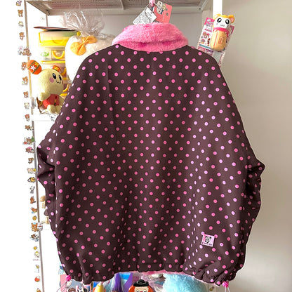 Bodytalk - Cute Y2K Reversible Fleece Jacket coat bodytalk