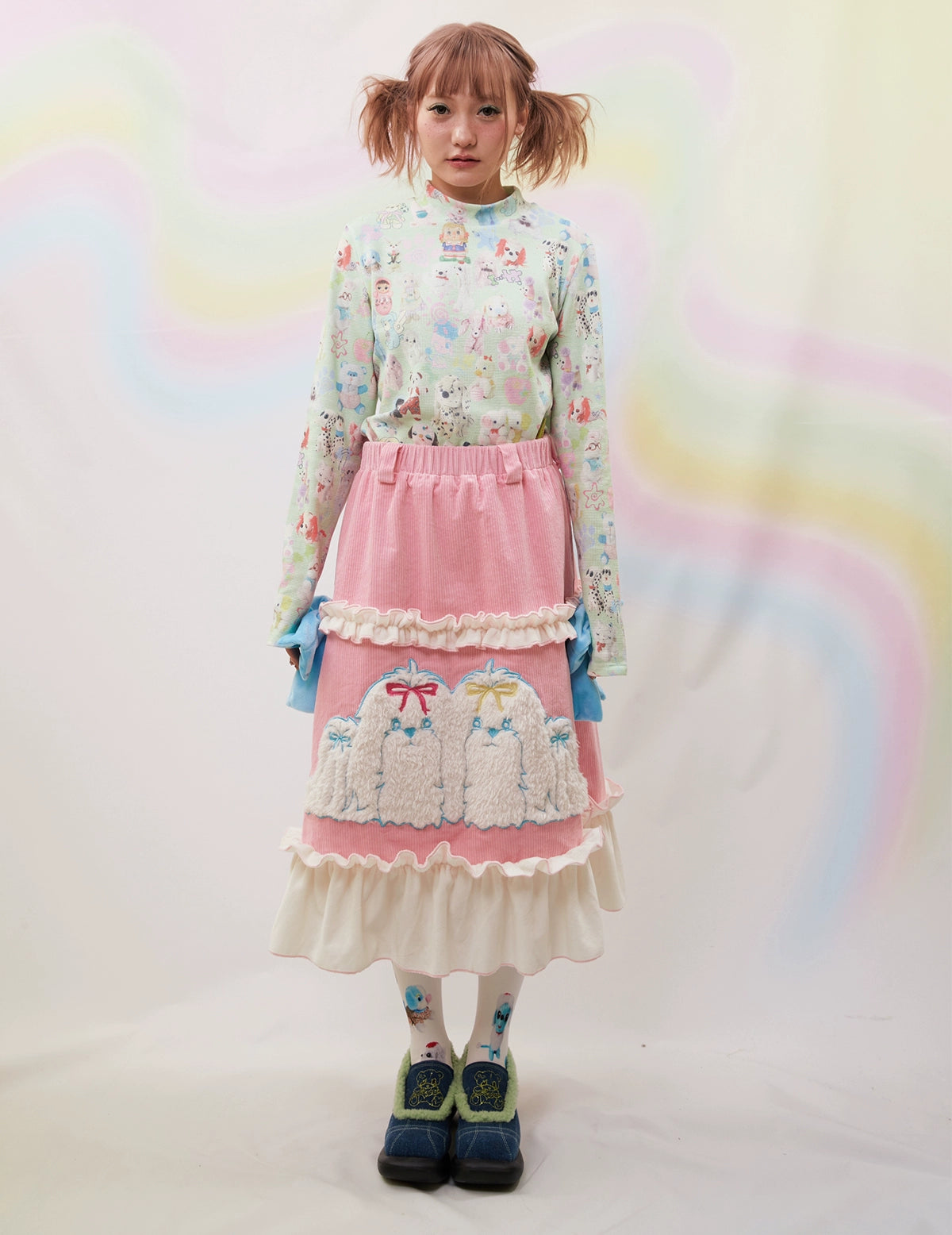 Frufru Decora Corduroy Puppy Skirt skirt frufru