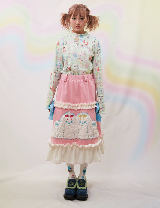 Frufru Decora Corduroy Puppy Skirt skirt frufru