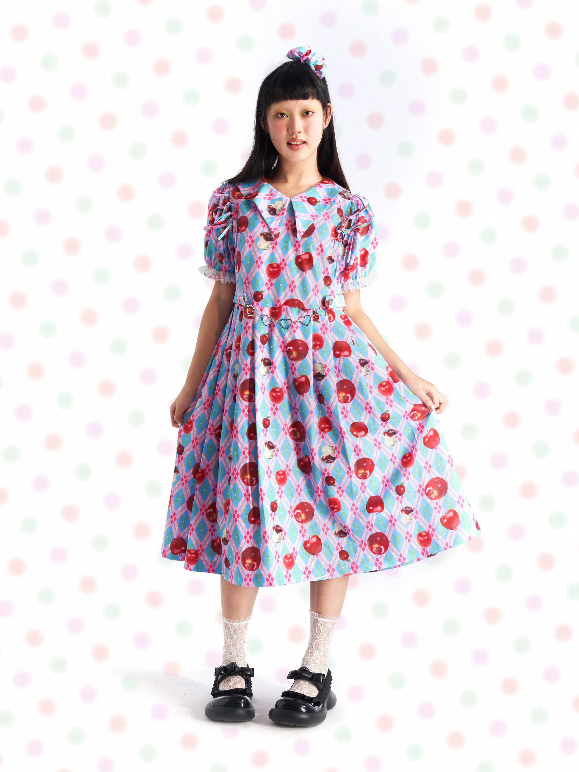 Harajuku Dress Red Apples Dress dress Fruits