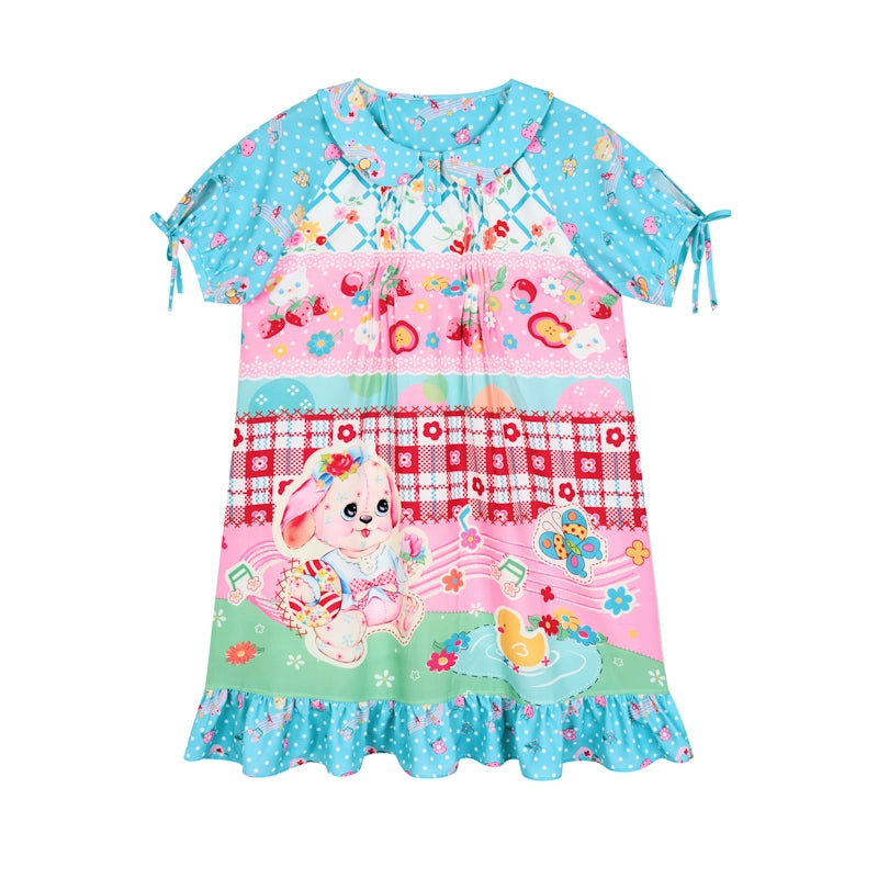 Harajuku Dress Puppy Print Dress Decora Fashion Dress dress Lutra Jump