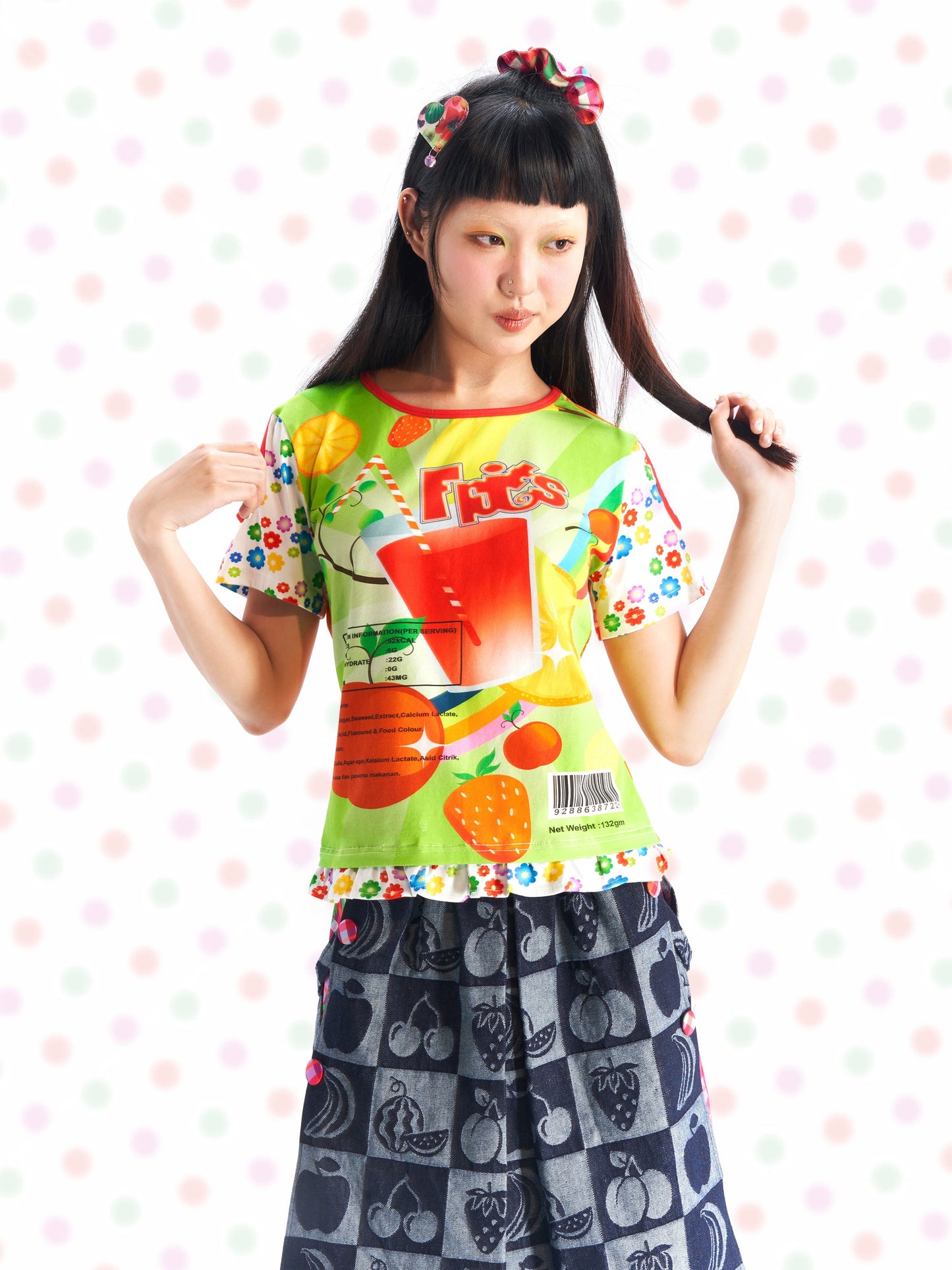 Fruits Decora Kei Candy Packaging T-shirt