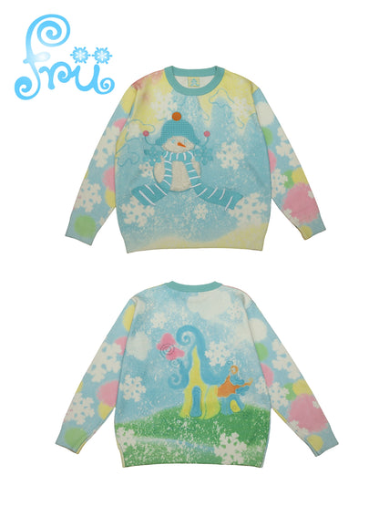 frufru Decora Snowman Sweater