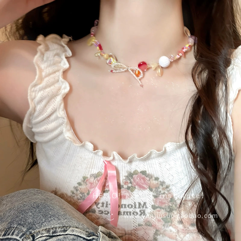 GIRL INSTITUTE Decora Beaded Necklace