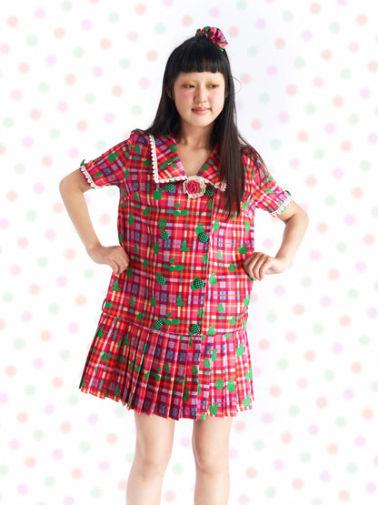 Fruits Decora Kei Pleated Dress