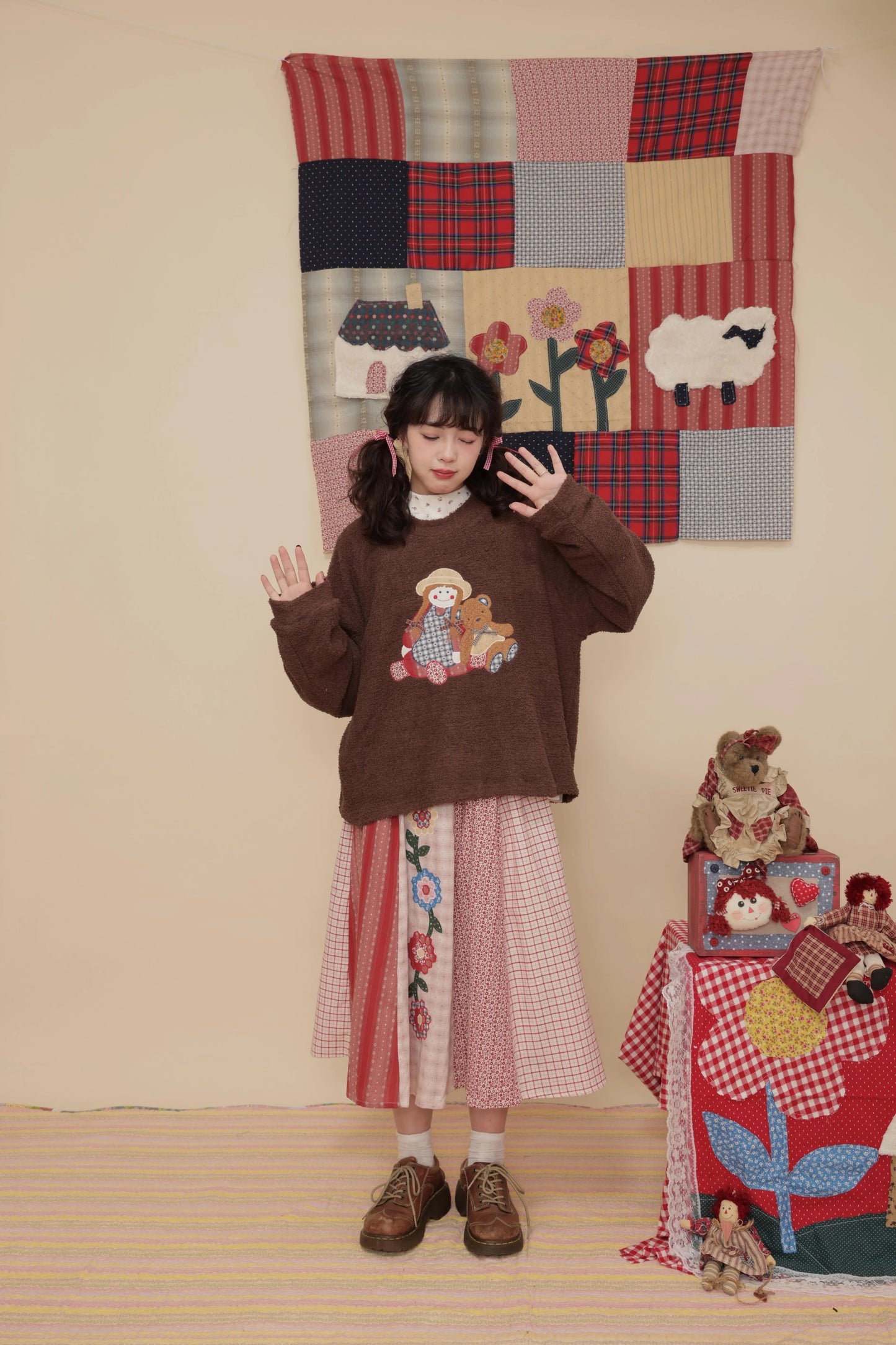 SemenCoicis Girl Bear Sweater