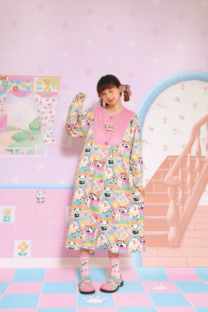 Lutra Jump Decora Fashion Velvet Panda Dress