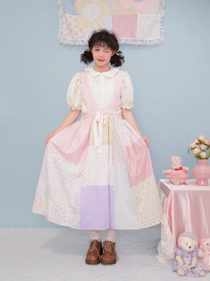 SemenCoicis KidCore Floral Suspenders Dress