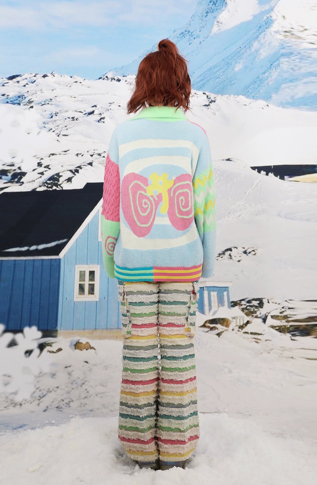 frufru Decora Snow Farm Cardigan