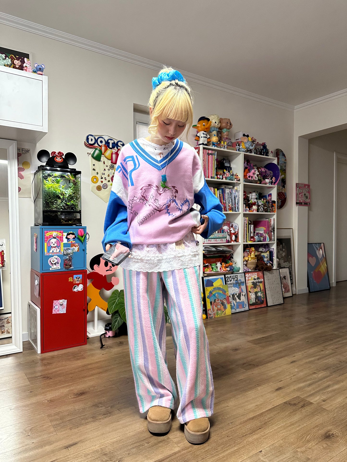 BunnyBunnyGun - Y2K Knit Sweater Oversize Relaxed Pullover sweater bunnybunnygun