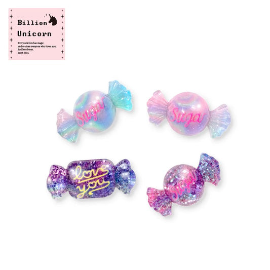 Pink Unicorn Decora Halloween Candy Earrings