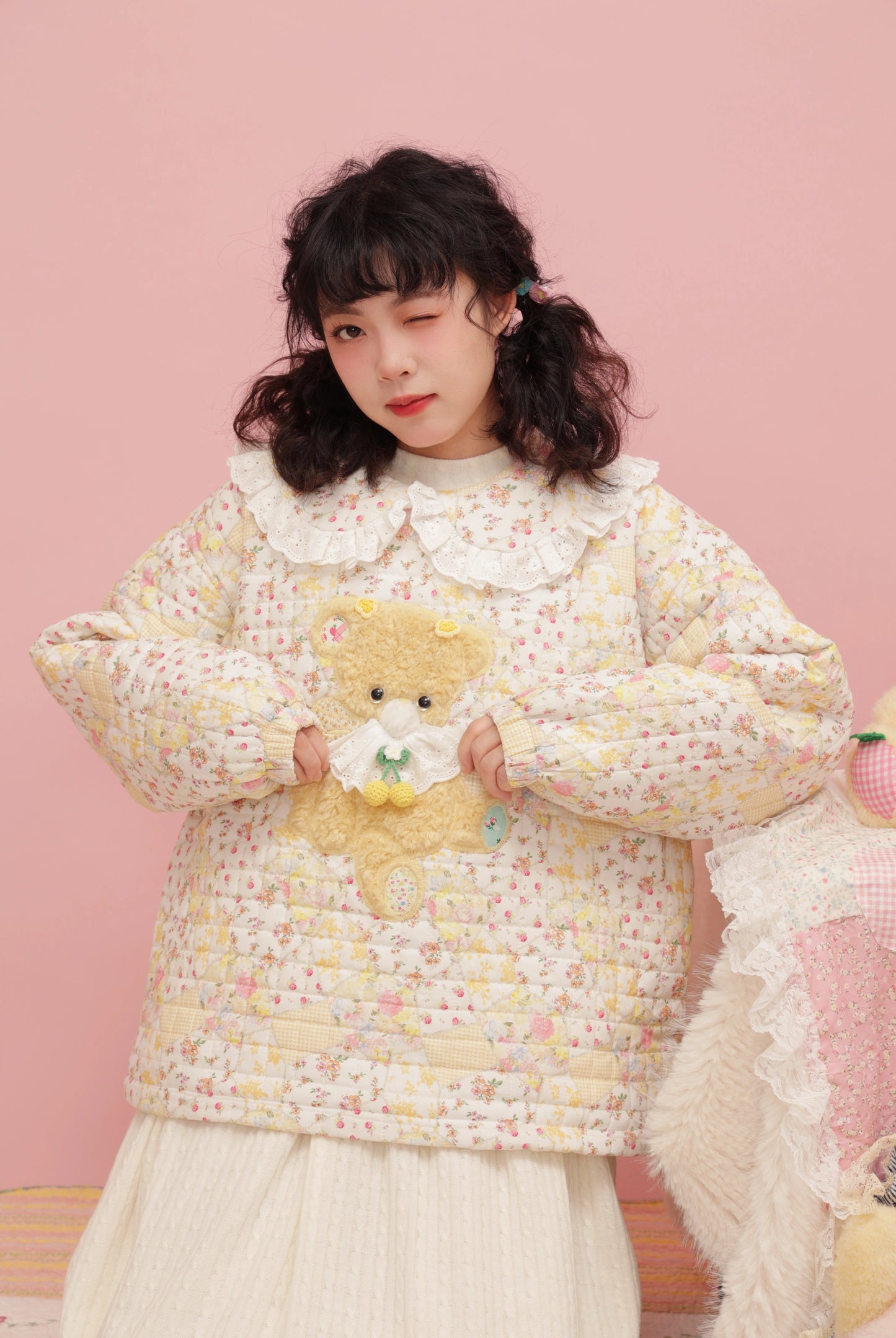 SemenCoicis KidCore Doll Collar Coat