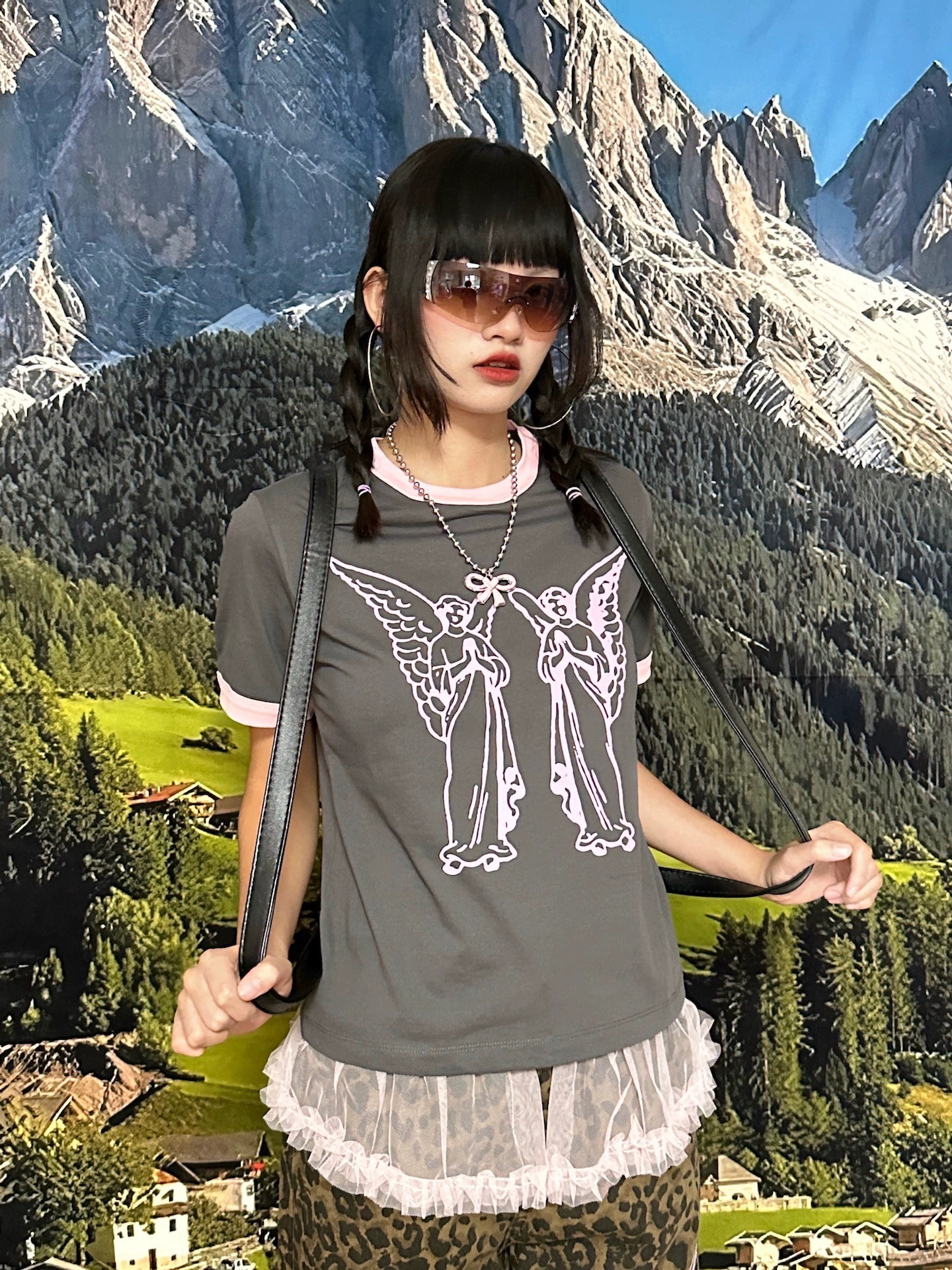 BunnyBunnyGun - Y2K Butterfly Angel T-Shirt tshirt bunnybunnygun