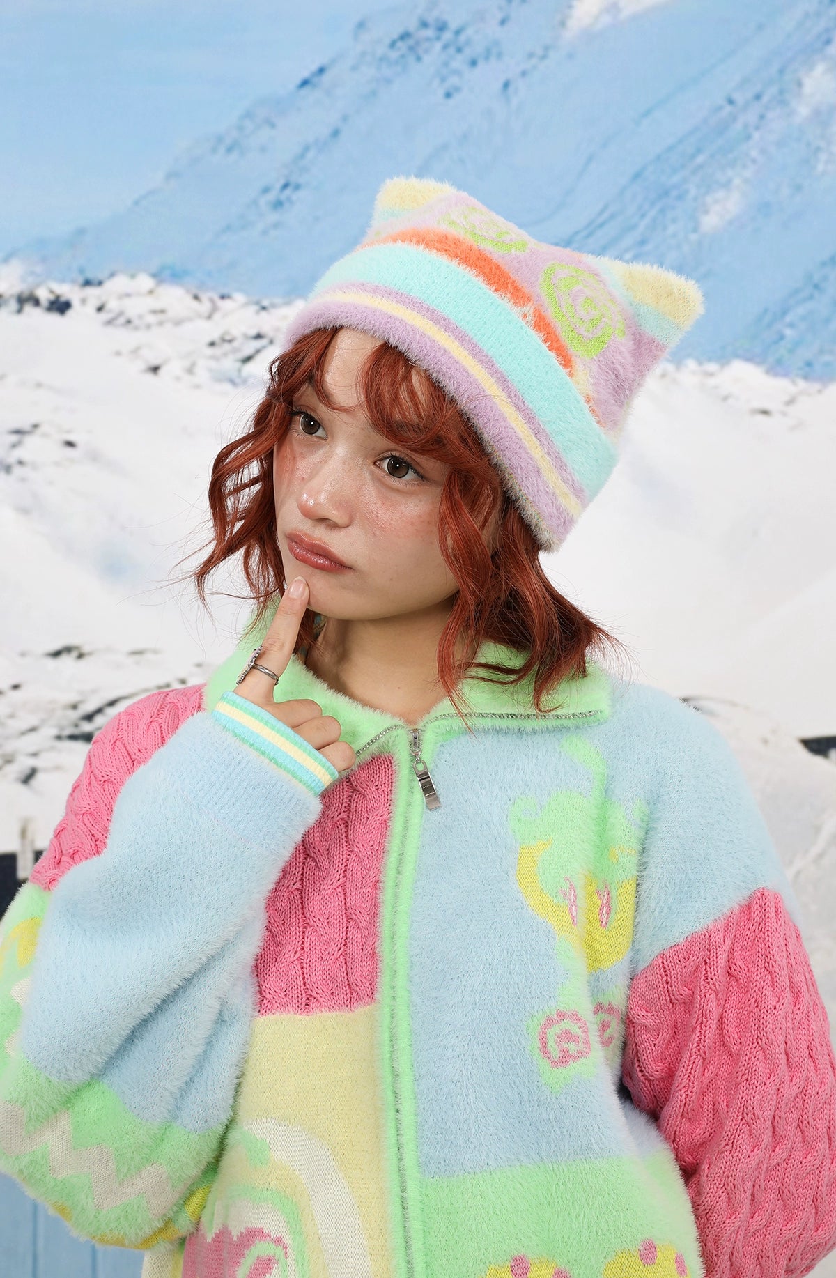 FruFru Decora Winter Snow Hat