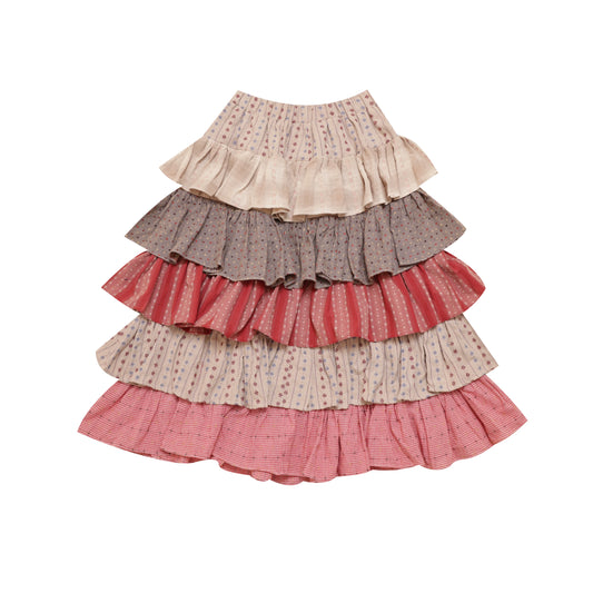 SemenCoicis KidCore Vintage Tiered Skirt