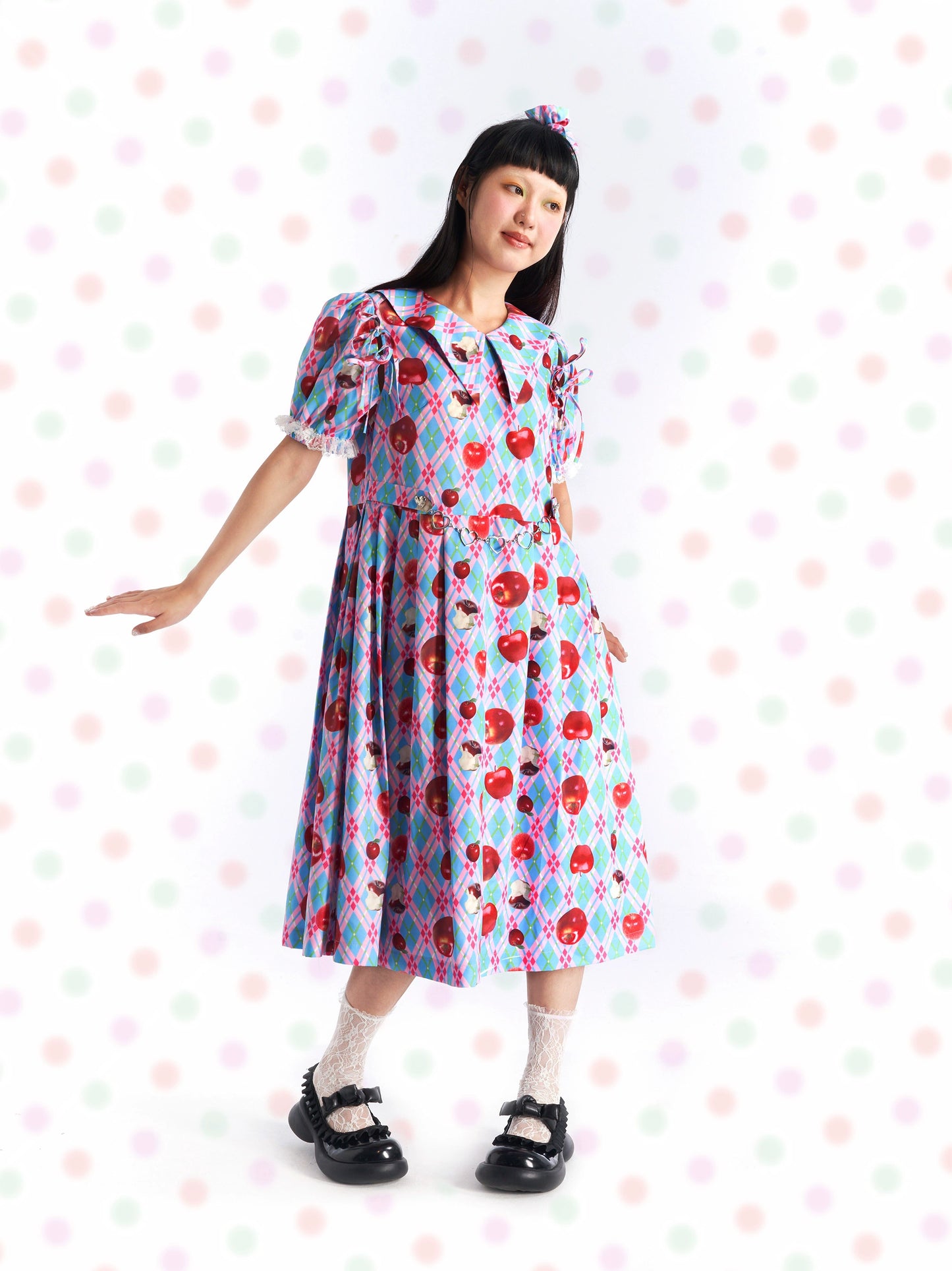 Fruits Decora Kei Red Apples Dress