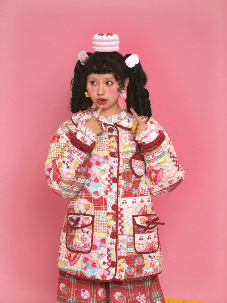 Lutra Jump Decora Kei Red Bunny Jacket