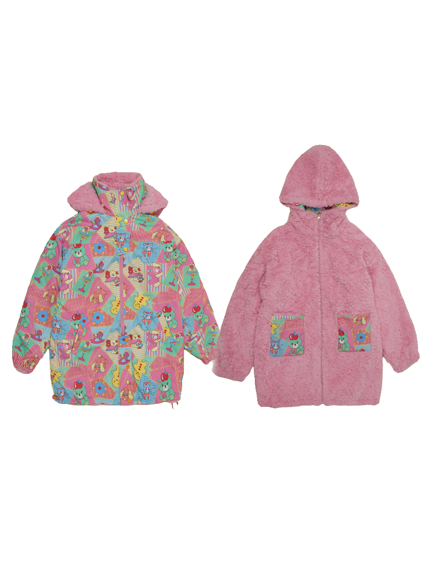 Frufru Decora Print Double-sided Jacket