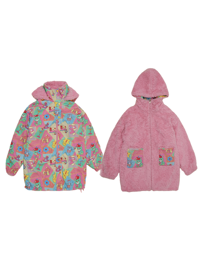 Frufru Decora Print Double-sided Jacket