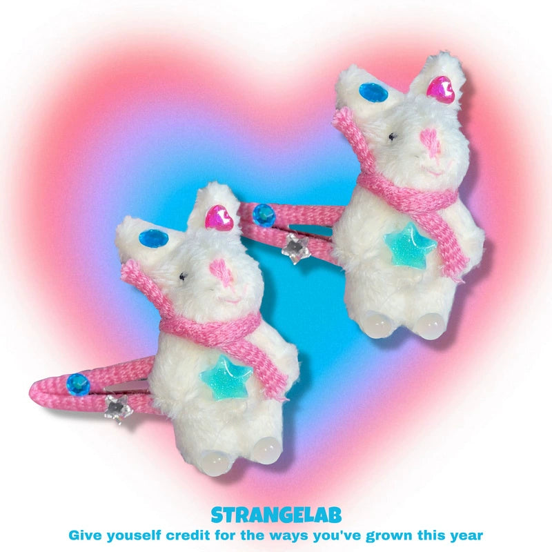 Strangelab Decora Plush Bunny Hair Clip