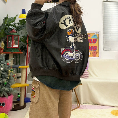 BIBULU KidCore Loose PU Jacket