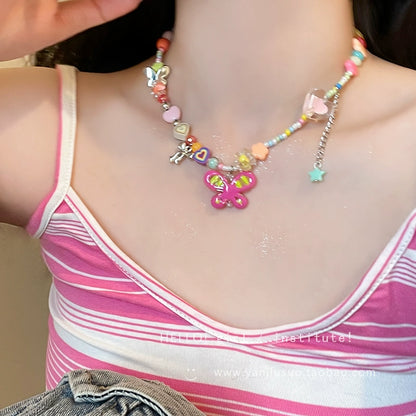 GIRL INSTITUTE Decora Butterfly Necklace