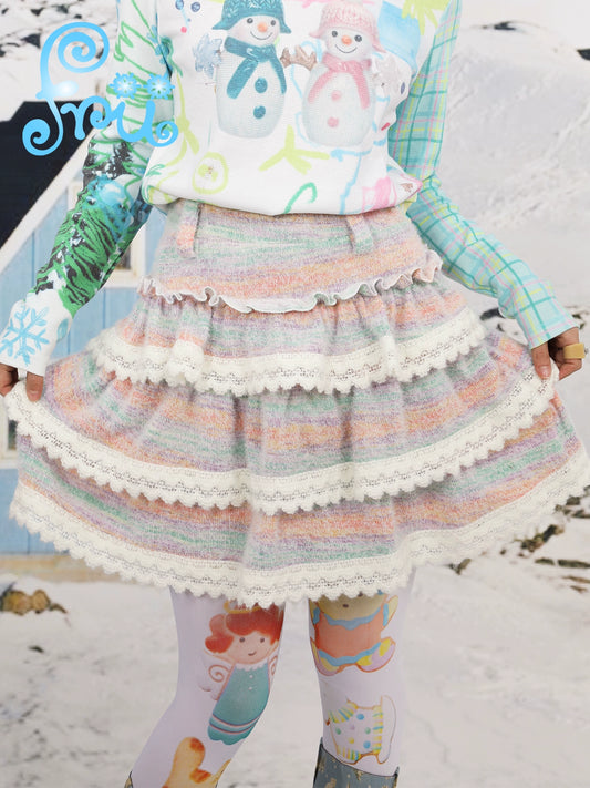 frufru Decora Winter Tiered Skirt