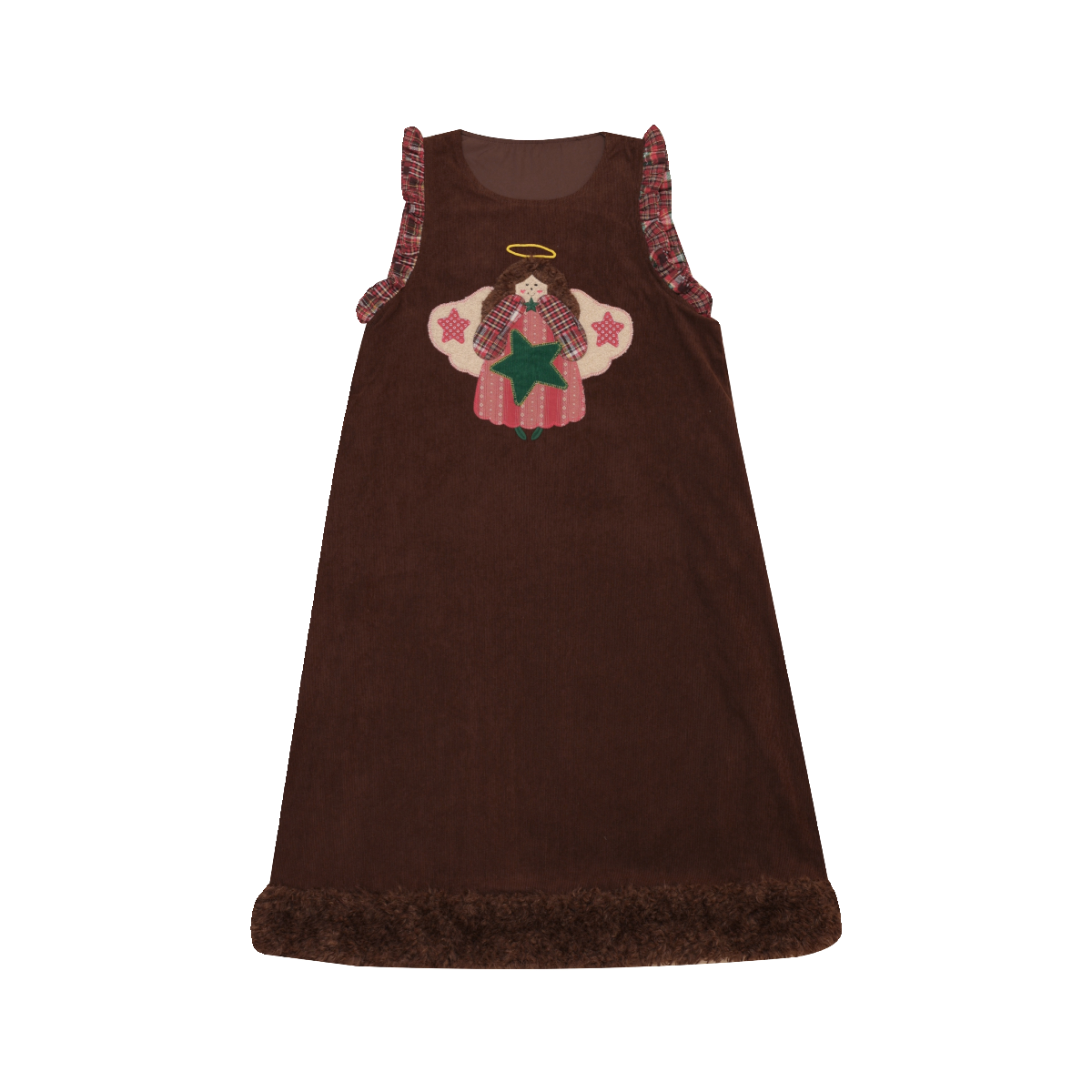 SemenCoicis KidCore Brown Sleeveless Dress