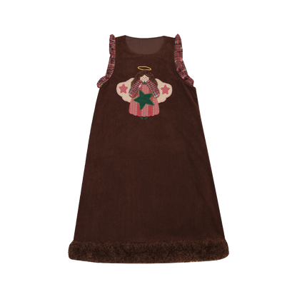 SemenCoicis KidCore Brown Sleeveless Dress