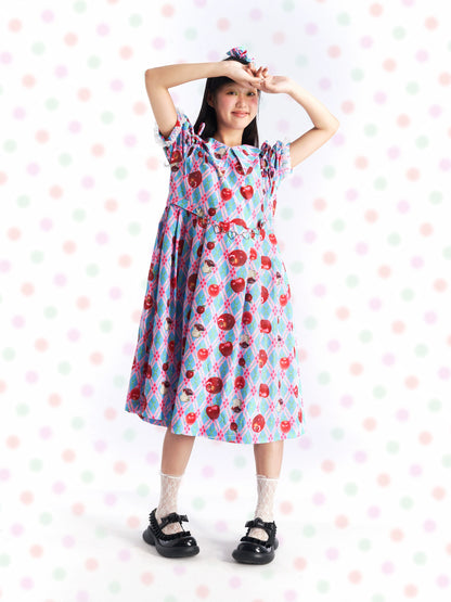 Fruits Decora Kei Red Apples Dress