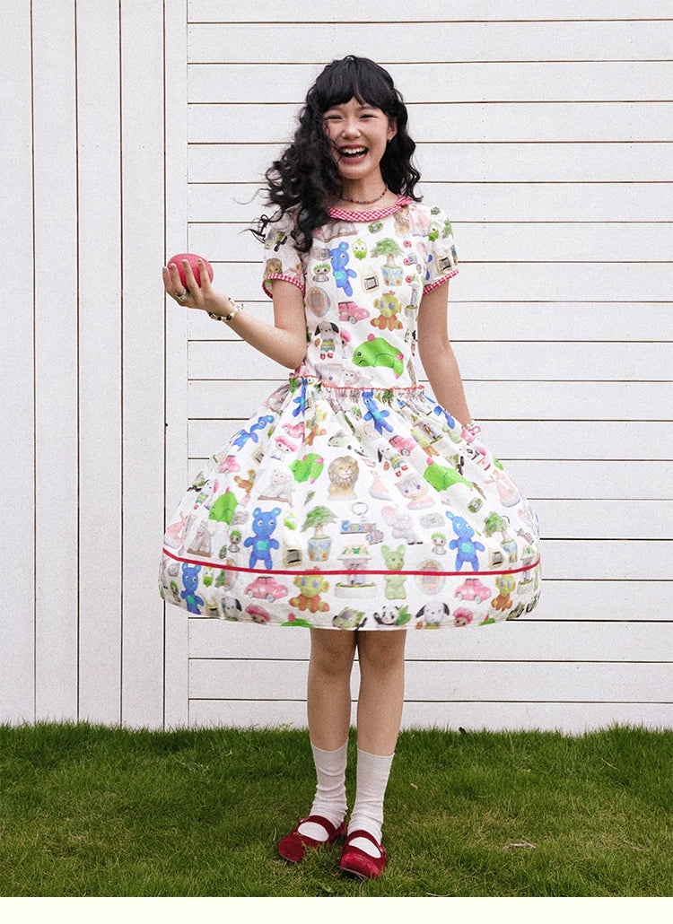 Chemical Girl - Kawaii Print Cute Dress Cotton Lined dress chemical girl